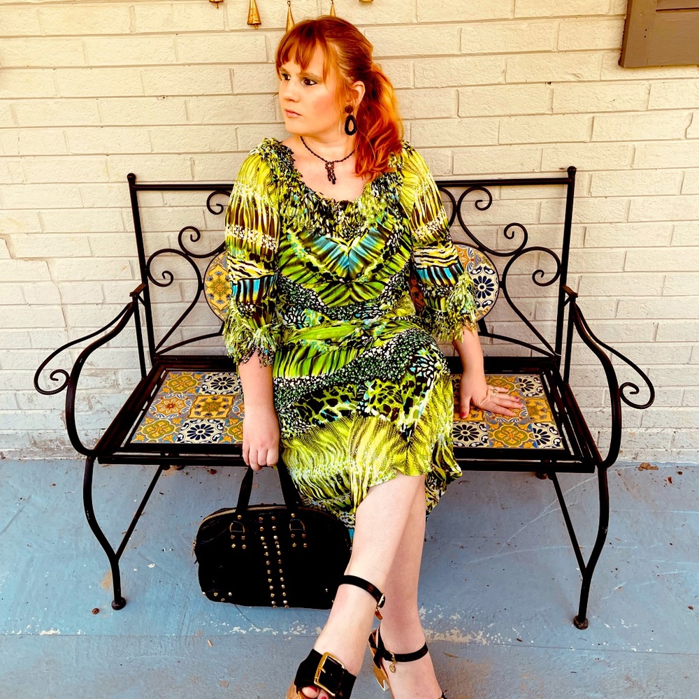 Y2K Lime Green 2 Piece Set